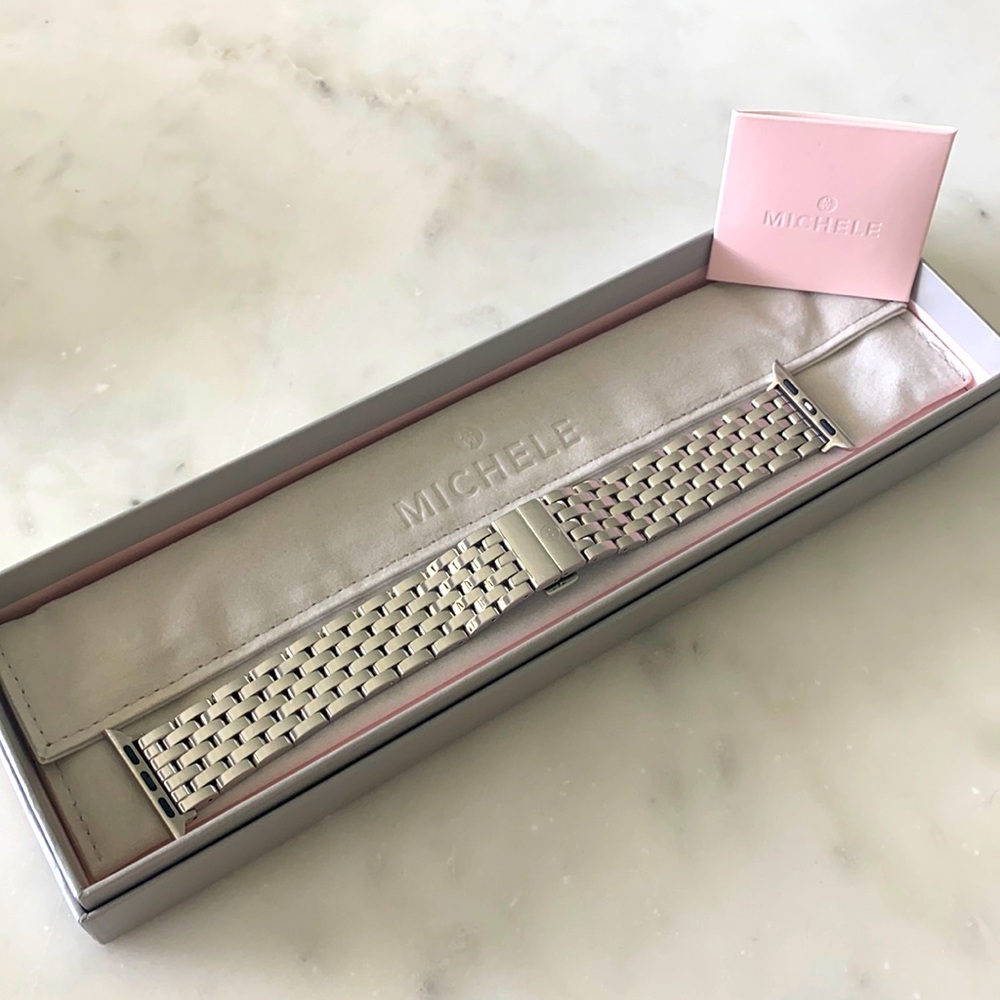 Michele Apple Watch Bracelet in Stainless Steel
